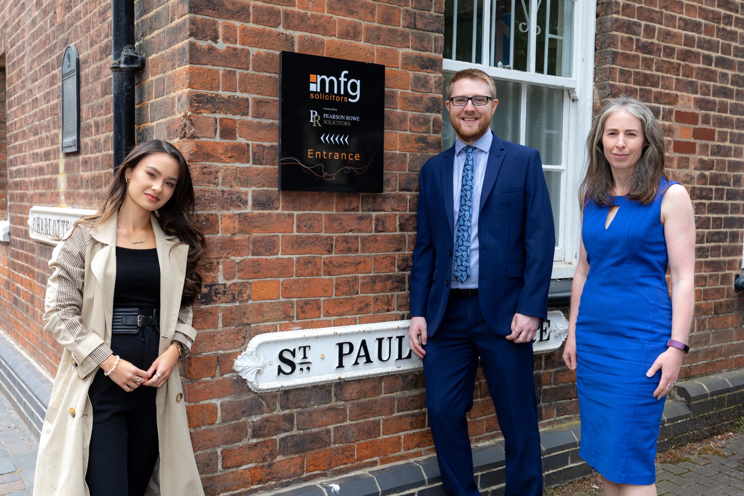 Yasmin Yau-Karim, Phil Hunt and Beth Margetson at mfg Birmingham Office. Picture by Shaun Fellows / Shine Pix Ltd