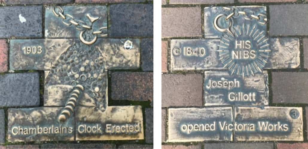 jewellery quarter plaques in ground